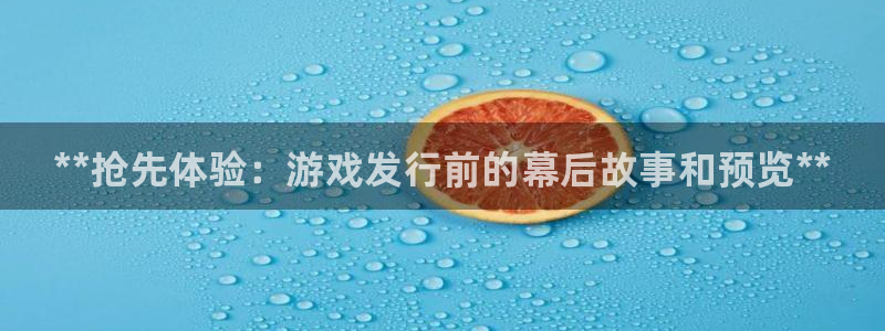江苏蓝狮：**抢先体验：游戏发行前的幕后故事和预览**