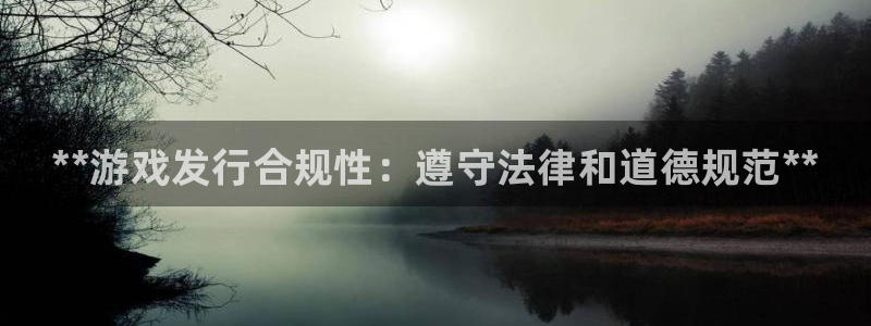 蓝狮在线平台代理开号：**游戏发行合规性：遵守法律和道德规范**