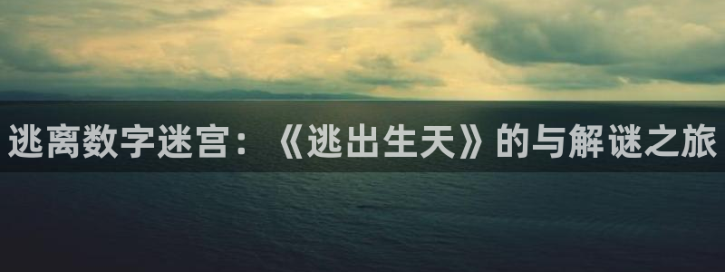 蓝狮在线注册平台是什么软件：逃离数字迷宫：《逃出生天》的与解谜之旅